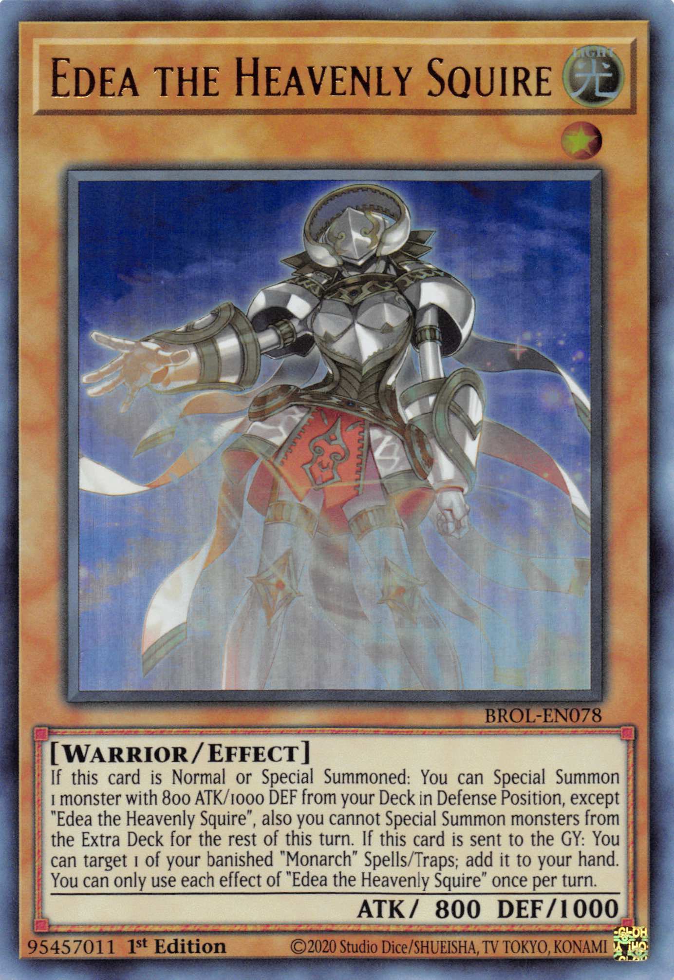 Edea the Heavenly Squire [BROL-EN078] Ultra Rare | Gaming Infinity