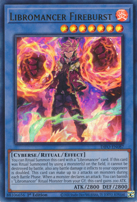 Libromancer Fireburst [DIFO-EN087] Ultra Rare | Gaming Infinity