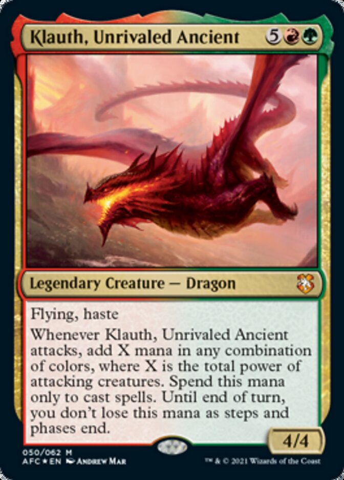 Klauth, Unrivaled Ancient [Dungeons & Dragons: Adventures in the Forgotten Realms Commander] | Gaming Infinity