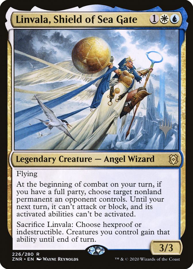 Linvala, Shield of Sea Gate (Promo Pack) [Zendikar Rising Promos] | Gaming Infinity