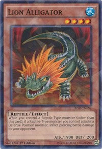 Lion Alligator (Shatterfoil) [Battle Pack 3: Monster League] [BP03-EN089] | Gaming Infinity