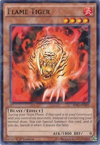 Flame Tiger (Shatterfoil) [Battle Pack 3: Monster League] [BP03-EN095] | Gaming Infinity