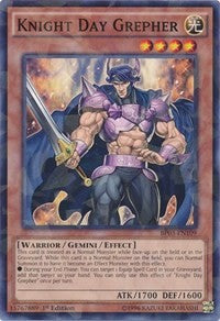 Knight Day Grepher (Shatterfoil) [Battle Pack 3: Monster League] [BP03-EN109] | Gaming Infinity