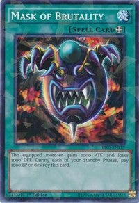 Mask of Brutality (Shatterfoil) [Battle Pack 3: Monster League] [BP03-EN137] | Gaming Infinity