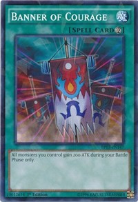 Banner of Courage (Shatterfoil) [Battle Pack 3: Monster League] [BP03-EN147] | Gaming Infinity