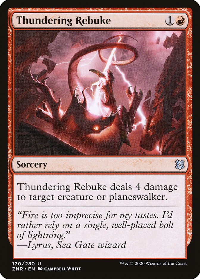 Thundering Rebuke [Zendikar Rising] | Gaming Infinity