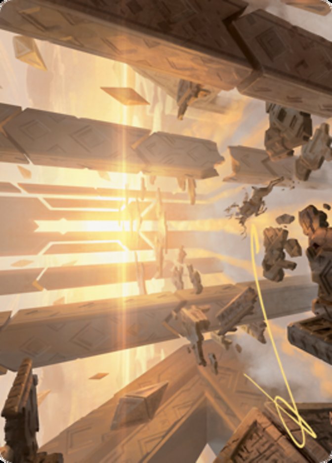 Skyclave Basilica Art Card (Gold-Stamped Signature) [Zendikar Rising Art Series] | Gaming Infinity