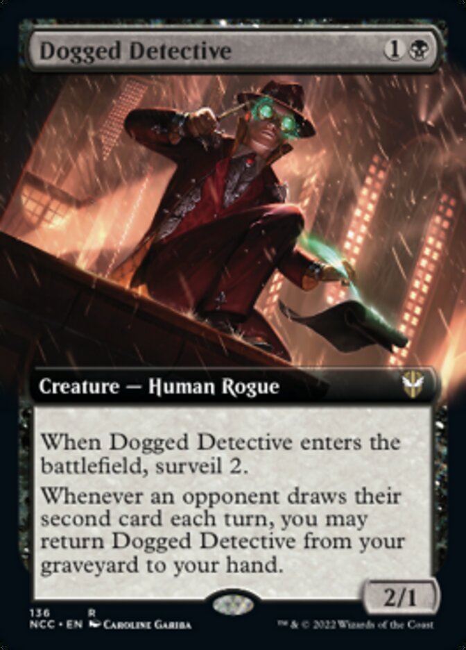 Dogged Detective (Extended Art) [Streets of New Capenna Commander] | Gaming Infinity