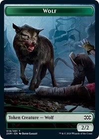 Wolf // Wurm (030) Double-sided Token [Double Masters Tokens] | Gaming Infinity