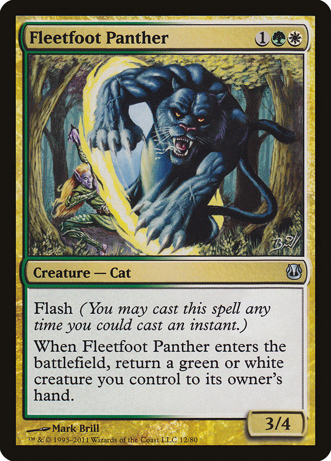 Fleetfoot Panther [Duel Decks: Ajani vs. Nicol Bolas] | Gaming Infinity