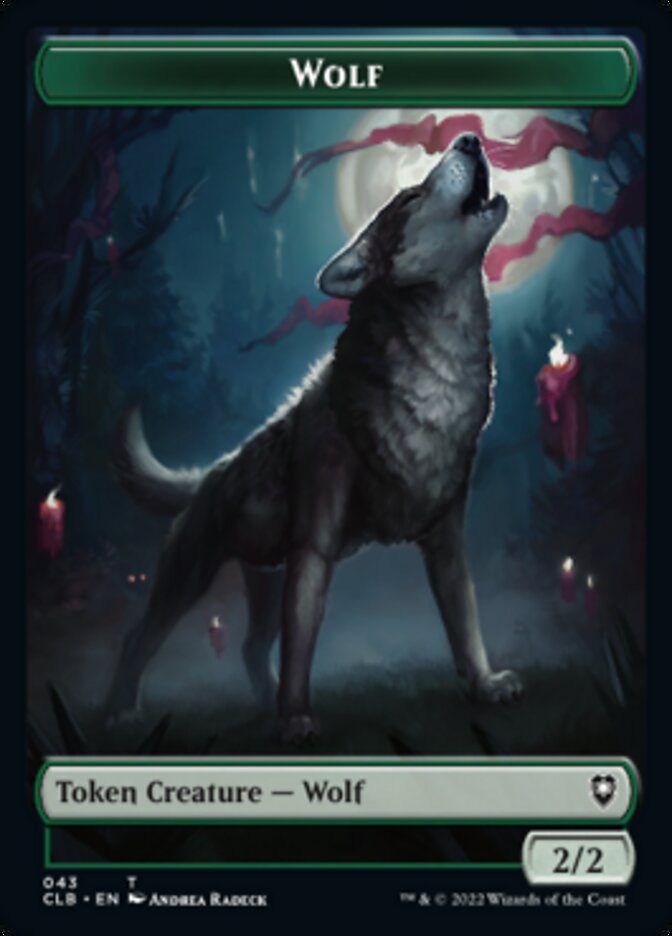 Wolf // Insect Double-sided Token [Commander Legends: Battle for Baldur's Gate Tokens] | Gaming Infinity