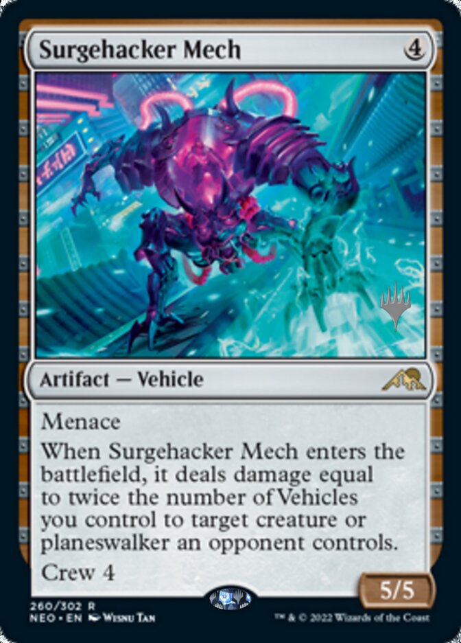 Surgehacker Mech (Promo Pack) [Kamigawa: Neon Dynasty Promos] | Gaming Infinity