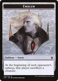 Emblem - Sorin, Solemn Visitor [Khans of Tarkir Tokens] | Gaming Infinity