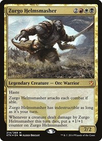 Zurgo Helmsmasher [Khans of Tarkir Promos] | Gaming Infinity