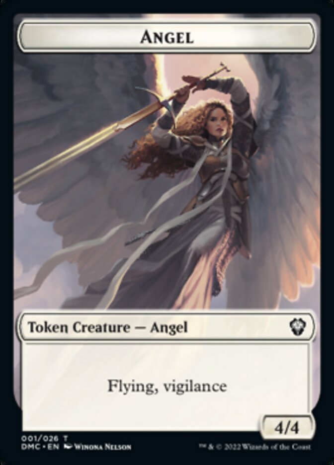 Kavu // Angel Double-sided Token [Dominaria United Commander Tokens] | Gaming Infinity