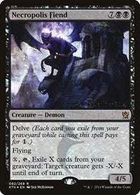 Necropolis Fiend [Khans of Tarkir Promos] | Gaming Infinity