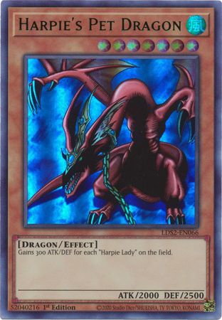 Harpie's Pet Dragon (Green) [LDS2-EN066] Ultra Rare | Gaming Infinity