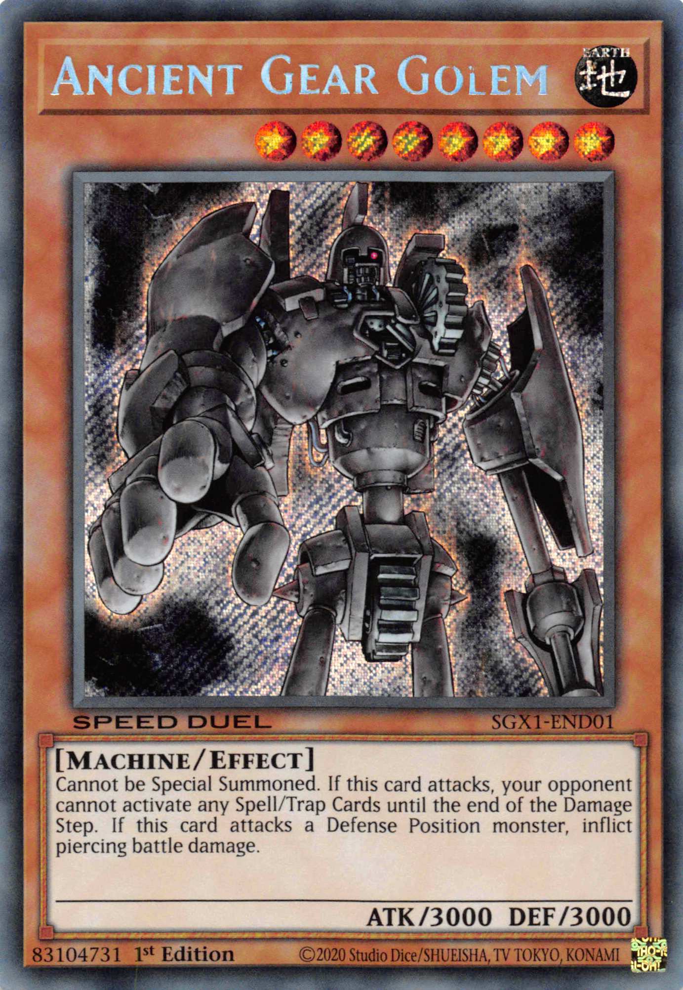 Ancient Gear Golem [SGX1-END01] Secret Rare | Gaming Infinity