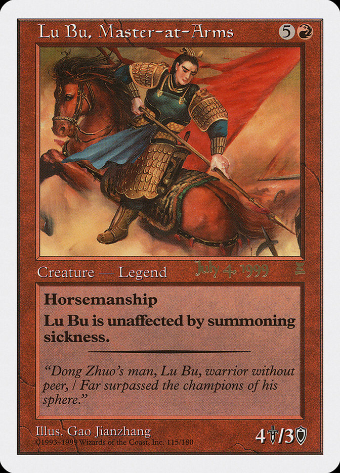 Lu Bu, Master-at-Arms (July 4, 1999) [Portal Three Kingdoms Promos] | Gaming Infinity