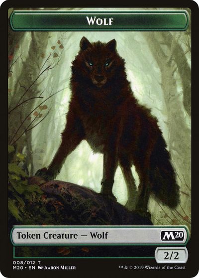 Wolf Double-sided Token [Challenger Decks 2020 Tokens] | Gaming Infinity