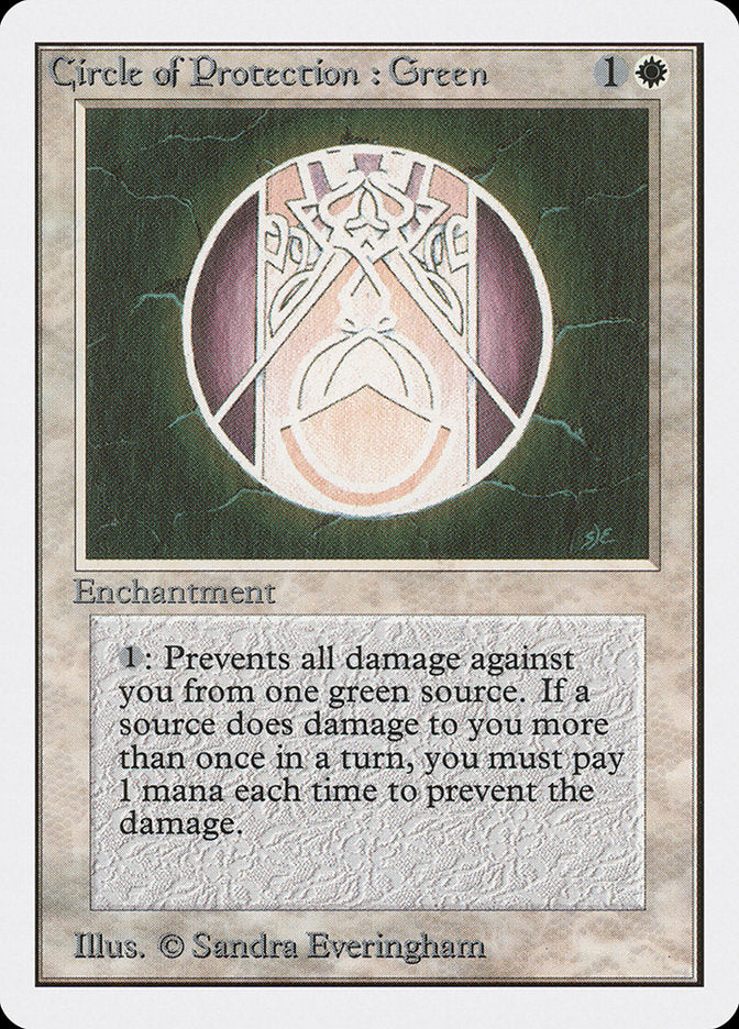 Circle of Protection: Green [Unlimited Edition] | Gaming Infinity