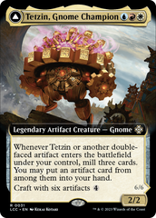 Tetzin, Gnome Champion // The Golden-Gear Colossus (Extended Art) [The Lost Caverns of Ixalan Commander] | Gaming Infinity