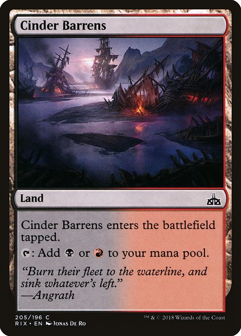 Cinder Barrens [Rivals of Ixalan] | Gaming Infinity