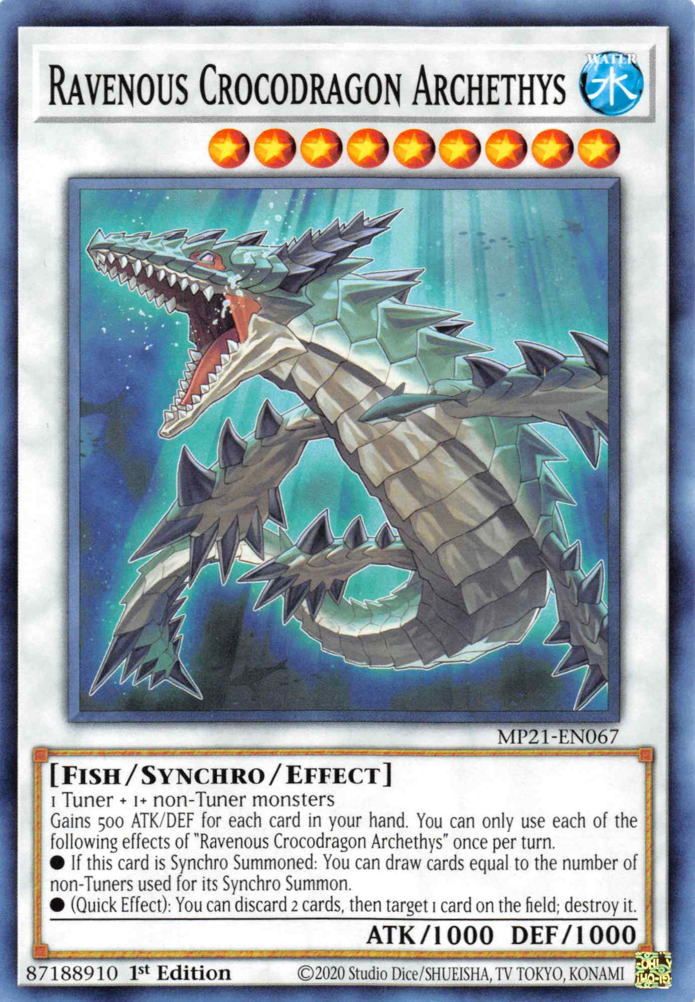 Ravenous Crocodragon Archethys [MP21-EN067] Common | Gaming Infinity