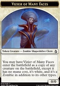 Vizier of Many Faces // Zombie Token [Amonkhet Tokens] | Gaming Infinity