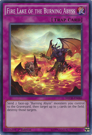 Fire Lake of the Burning Abyss [NECH-EN086] Super Rare | Gaming Infinity