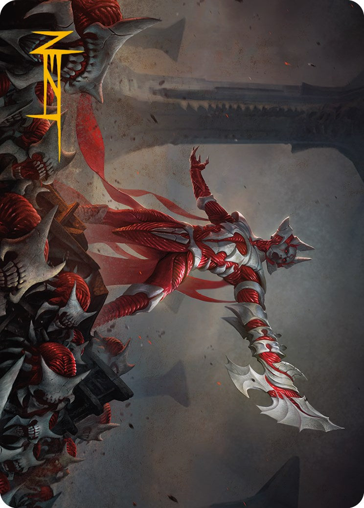 Mite Overseer Art Card (Gold-Stamped Signature) [Phyrexia: All Will Be One Art Series] | Gaming Infinity