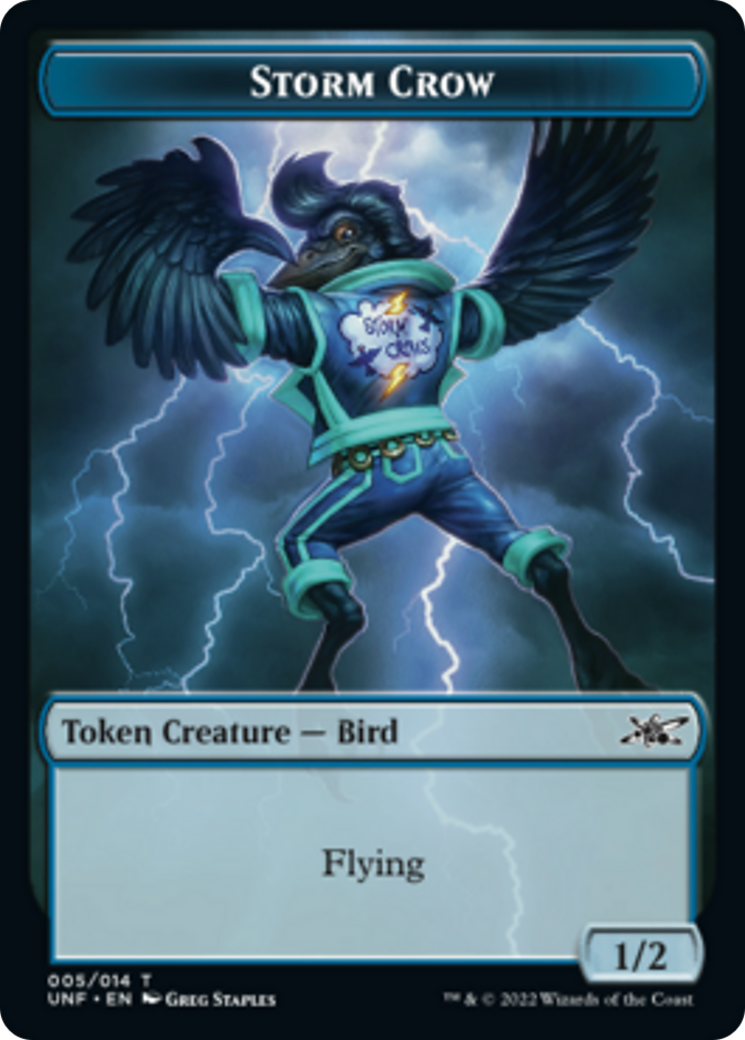 Cat // Storm Crow Double-sided Token [Unfinity Tokens] | Gaming Infinity