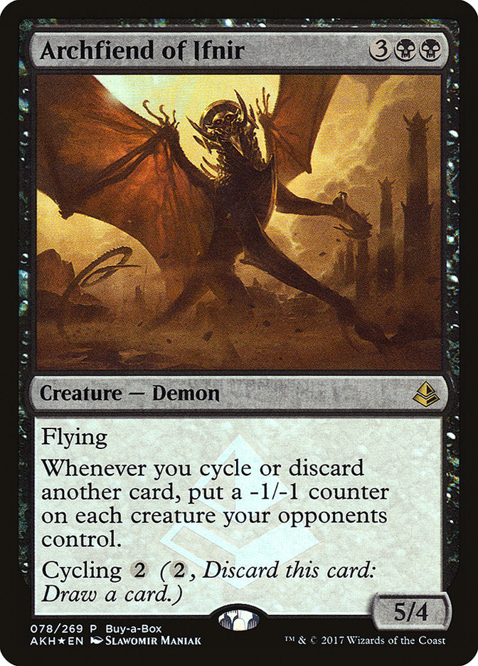 Archfiend of Ifnir (Buy-A-Box) [Amonkhet Promos] | Gaming Infinity