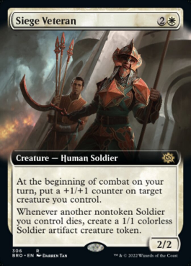 Siege Veteran (Extended Art) [The Brothers' War] | Gaming Infinity