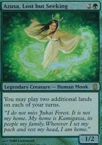 Azusa, Lost but Seeking (Commander's Arsenal) [Commander's Arsenal Oversized] | Gaming Infinity