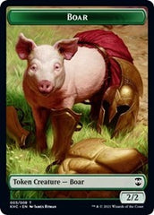 Boar // Spirit Double-sided Token [Kaldheim Commander Tokens] | Gaming Infinity