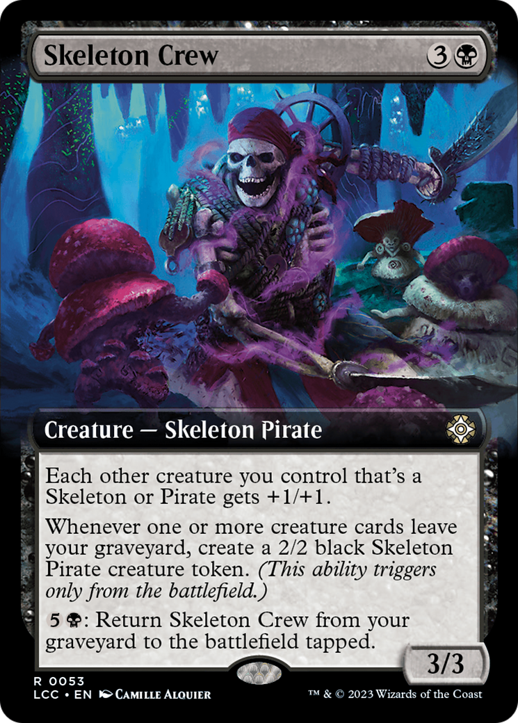 Skeleton Crew (Extended Art) [The Lost Caverns of Ixalan Commander] | Gaming Infinity