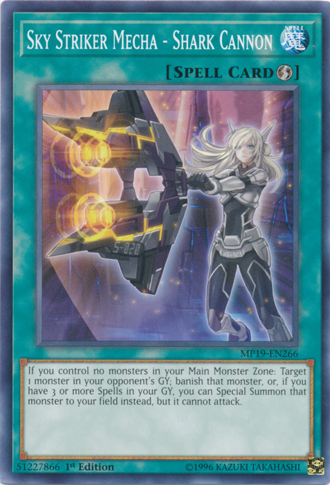 Sky Striker Mecha - Shark Cannon [MP19-EN266] Common | Gaming Infinity