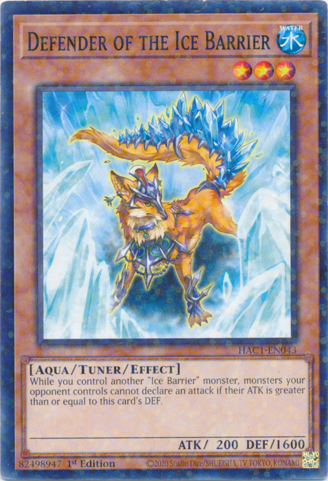 Defender of the Ice Barrier (Duel Terminal) [HAC1-EN043] Common | Gaming Infinity