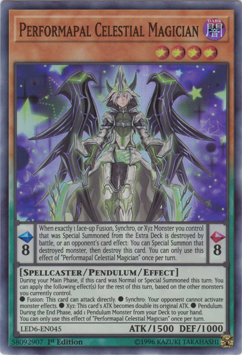 Performapal Celestial Magician [LED6-EN045] Super Rare | Gaming Infinity