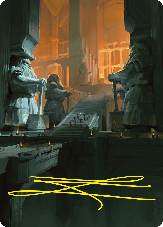 Mines of Moria Art Card (Gold-Stamped Signature) [The Lord of the Rings: Tales of Middle-earth Art Series] | Gaming Infinity