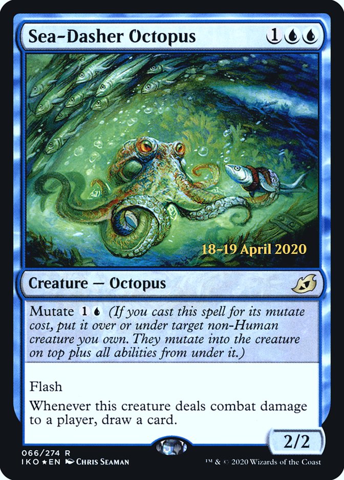 Sea-Dasher Octopus  [Ikoria: Lair of Behemoths Prerelease Promos] | Gaming Infinity