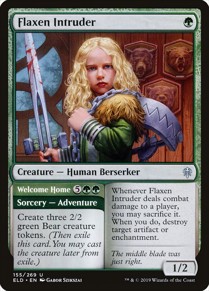 Flaxen Intruder // Welcome Home [Throne of Eldraine] | Gaming Infinity