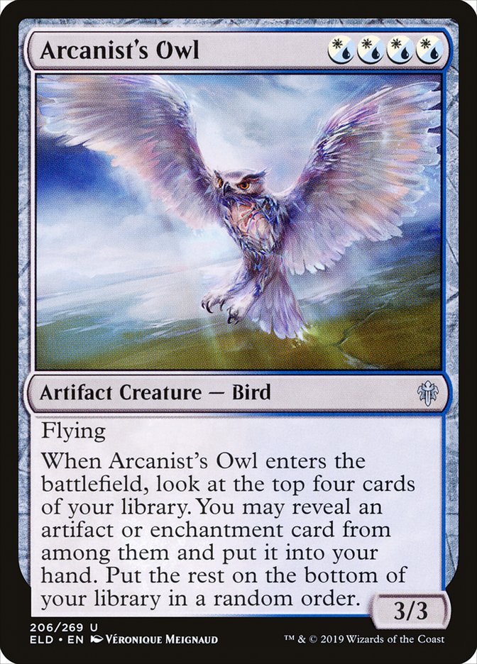 Arcanist's Owl [Throne of Eldraine] | Gaming Infinity