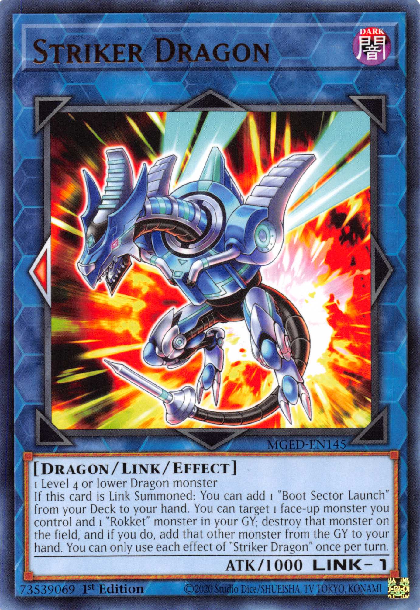 Striker Dragon [MGED-EN145] Rare | Gaming Infinity