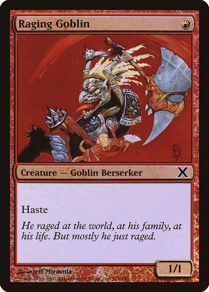 Raging Goblin (Premium Foil) [Tenth Edition] | Gaming Infinity