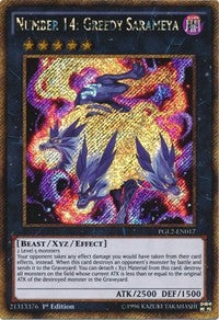 Number 14: Greedy Sarameya [Premium Gold: Return of the Bling] [PGL2-EN017] | Gaming Infinity