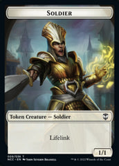 Soldier (09) // Cat Beast Double-sided Token [Streets of New Capenna Commander Tokens] | Gaming Infinity