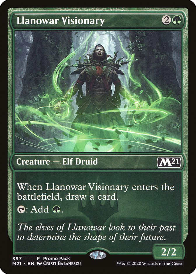 Llanowar Visionary (Promo Pack) [Core Set 2021 Promos] | Gaming Infinity