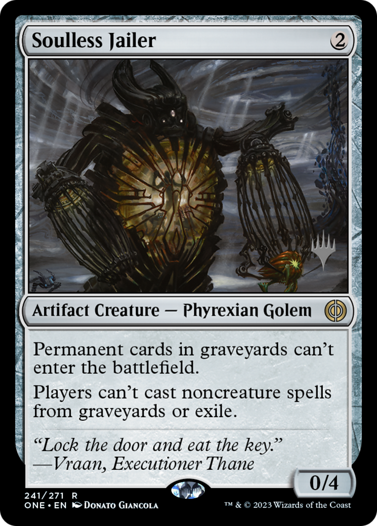 Soulless Jailer (Promo Pack) [Phyrexia: All Will Be One Promos] | Gaming Infinity